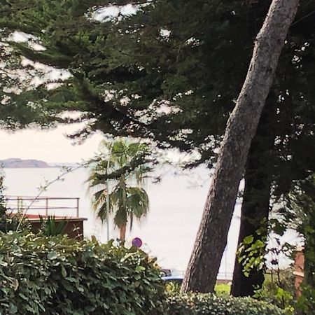 50M Plage T2 Grande Terrasse Vue Mer Climatise Piscine Chauffee, Parking Clos Gratuit Sanary-sur-Mer Exterior foto