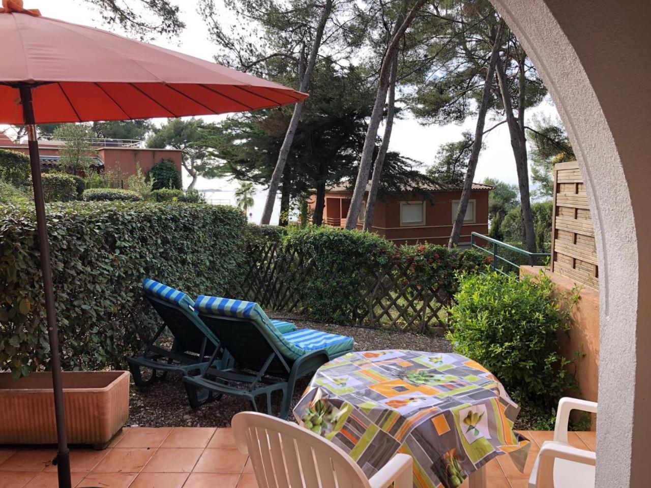 50M Plage T2 Grande Terrasse Vue Mer Climatise Piscine Chauffee, Parking Clos Gratuit Sanary-sur-Mer Exterior foto