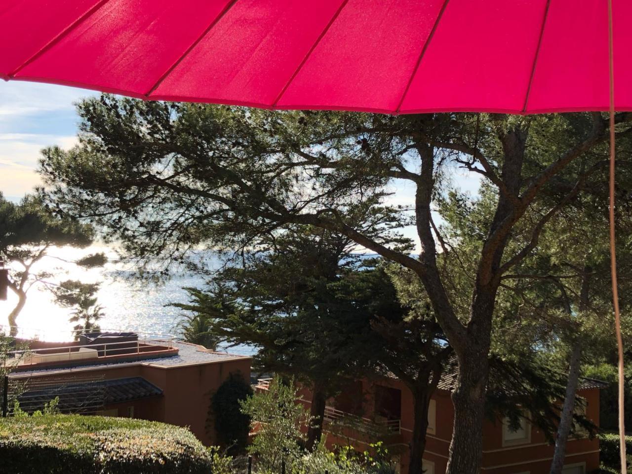 50M Plage T2 Grande Terrasse Vue Mer Climatise Piscine Chauffee, Parking Clos Gratuit Sanary-sur-Mer Exterior foto