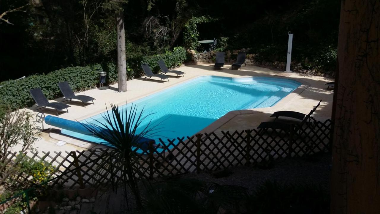 50M Plage T2 Grande Terrasse Vue Mer Climatise Piscine Chauffee, Parking Clos Gratuit Sanary-sur-Mer Exterior foto